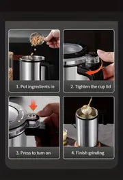 us plug 500ml household and commercial grinding machine made of stainless steel material 30000 rpm transparent visual window all copper motor grinding machine coffee beans grains and miscellaneous grains ultra fine dry grinding powder wall breaker details 11