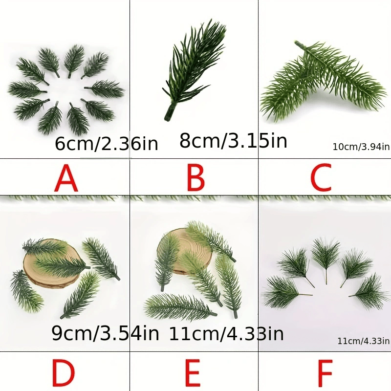Christmas Artificial Pine Picks Faux Pine Greenery Stems For - Temu