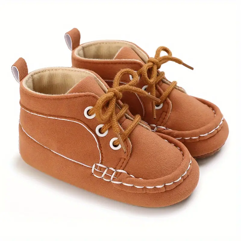 casual comfortable lace up sneakers for baby girls lightweight non slip walking shoes for indoor outdoor autumn and winter details 7