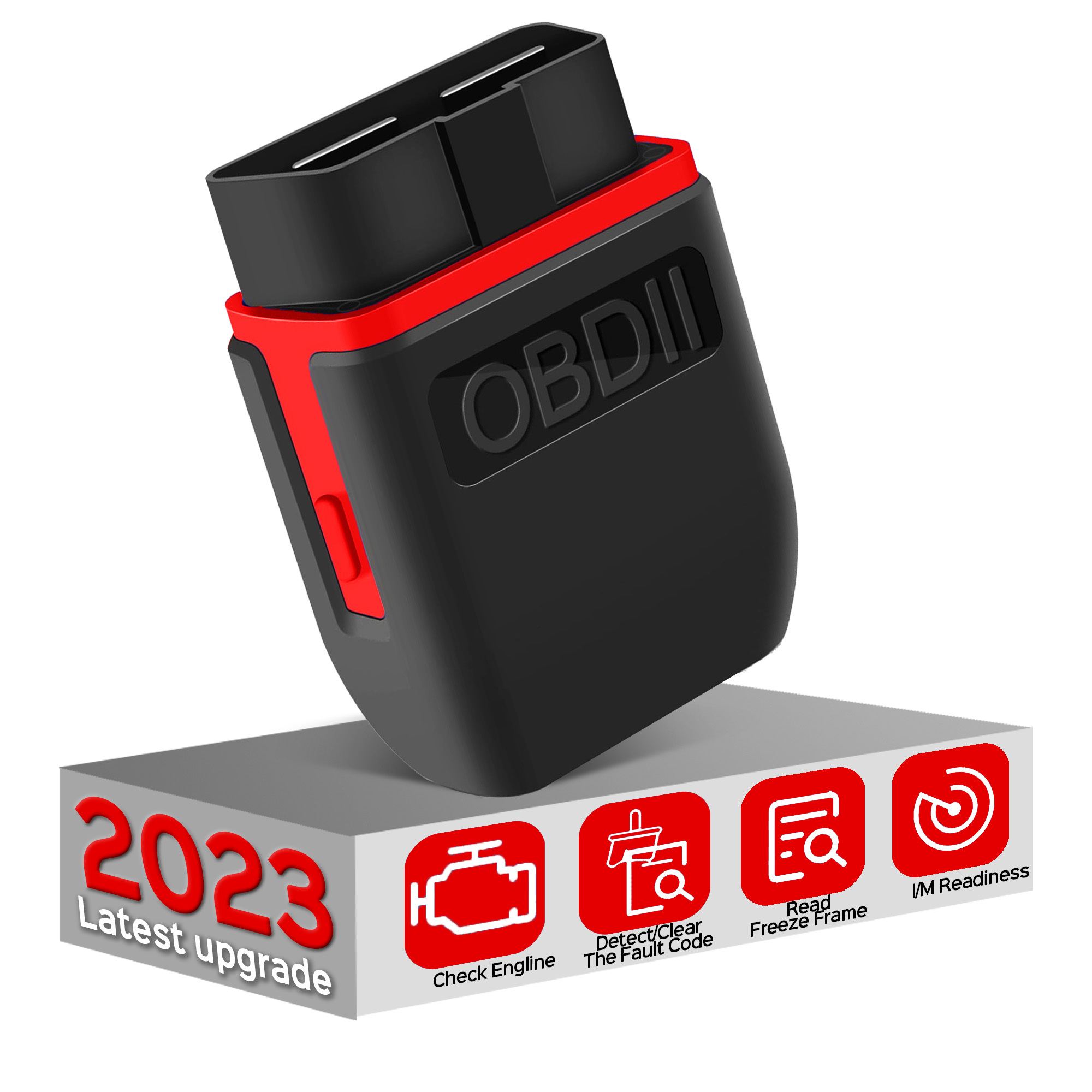Scanner OBD2 Bluetooth 4.0 universel amélioré Lecteur de code voiture et  outils de diagnostic automobile Test du voyant moteur APP pour iPhone