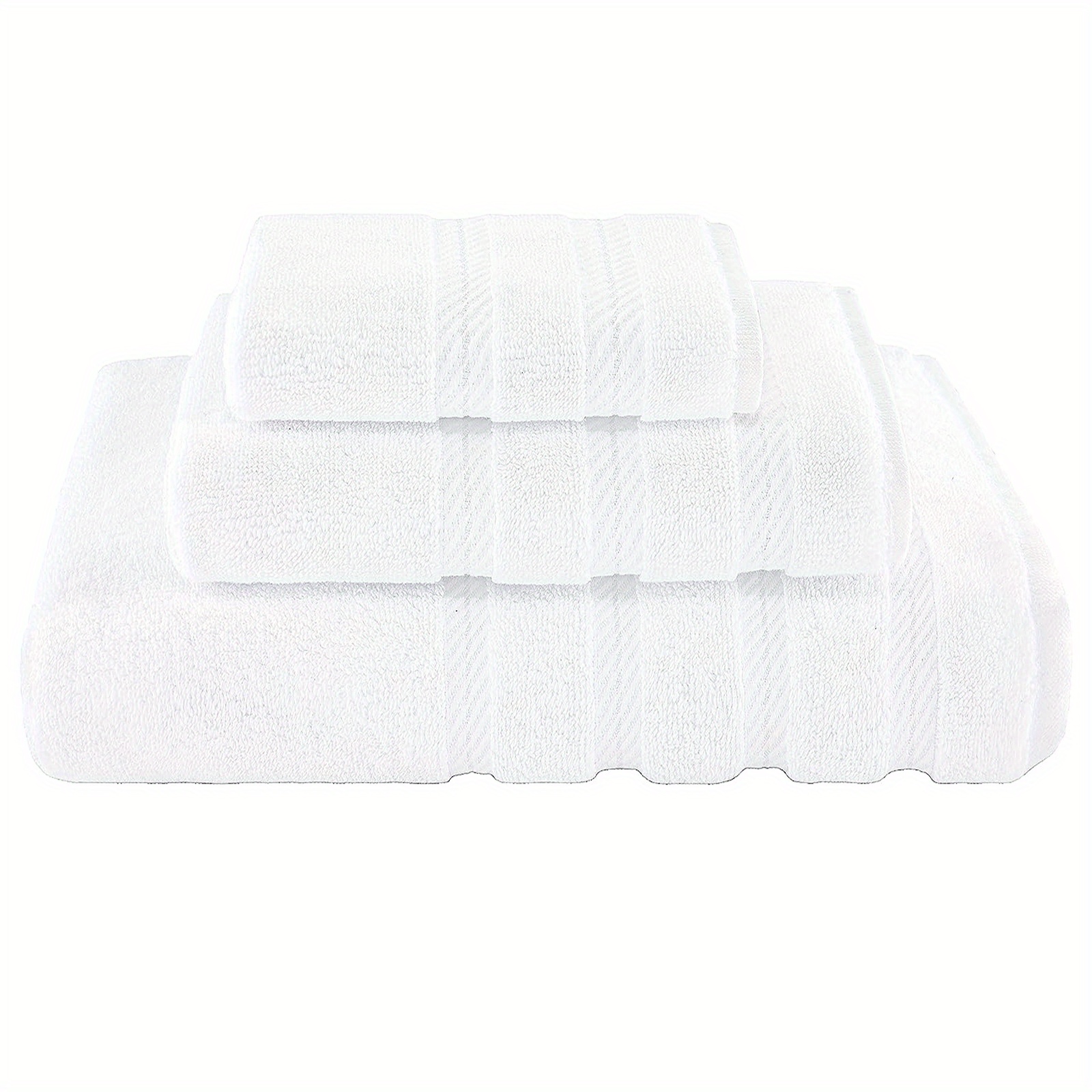 Hammam Linen White Bath Towels Set – 6-Piece Bathroom Towels Set with 2 Large  Bath Towels, 2 Hand Towels, 2 Washcloths 