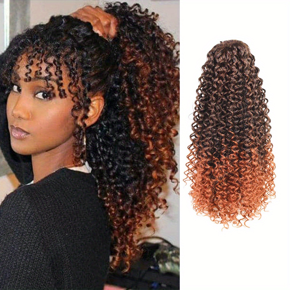 Braiding Hair Pre Stretched Afro Curly Braids Crochet Hair - Temu