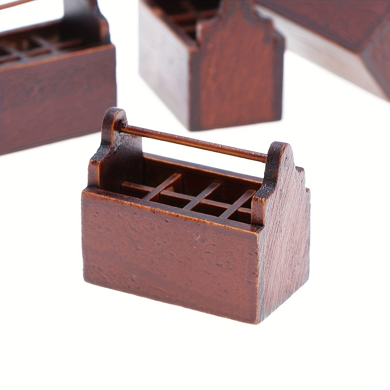 Dollhouse Mini Wooden Tool Box Pocket Gadget Accessories Box - Temu