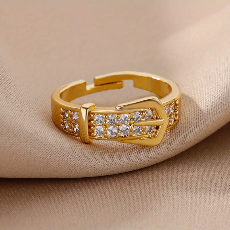 Accessory Belt Women Ring, Gold Belt Ring Jewelry