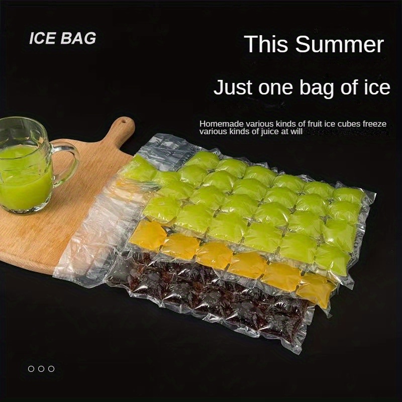 1 Bag, Ice Tray Self-sealing Disposable Ice Bag Edible Freeze Ice