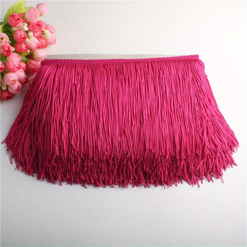 Small Tassel Fringe Trim Monochrome Pink Pastel Boho Ribbon Craft  Upholstery