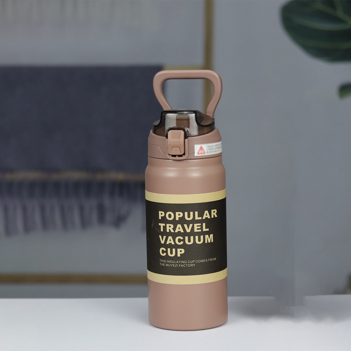 720ml Stainless Steel Vacuum Cup Large Capacity Portable Straw Cup