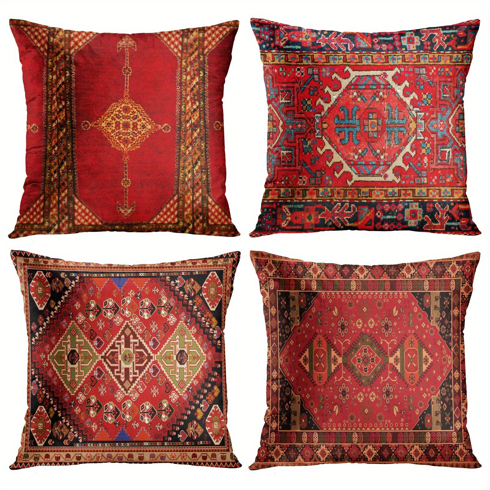 Angkor Series 16x16 Inch (40x40 cm) Decorative Throw Pillow Case Cushion  Cover For Sofa Couch Chair Bed Insert Not Included - AliExpress