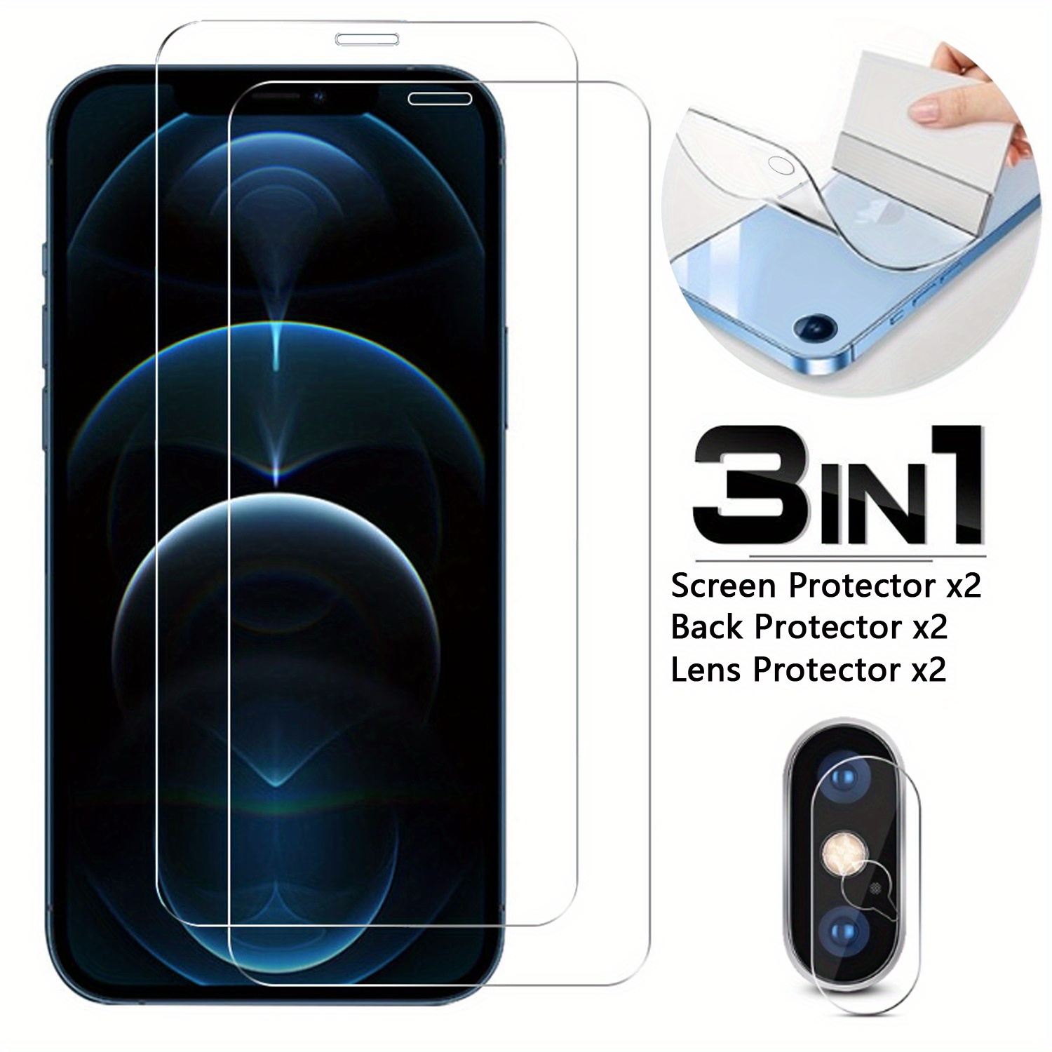 Protecteurs d'objectif iPhone X - Protection Hydrogel