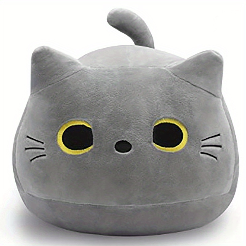 Compre 8cm kawaii gato preto travesseiro boneca de pelúcia