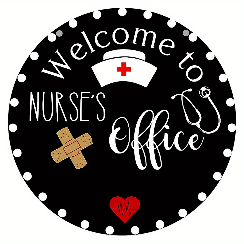 Welcome To Nurse's Office Wooden Sign, Appreciation Gift, Nurse Door ...