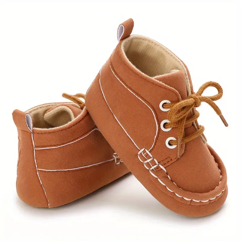 casual comfortable lace up sneakers for baby girls lightweight non slip walking shoes for indoor outdoor autumn and winter details 9