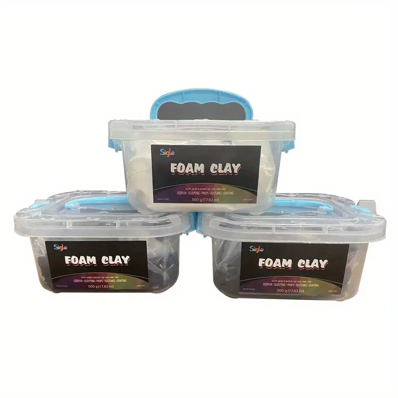 Air Dry Foam Clay 500g Bag White