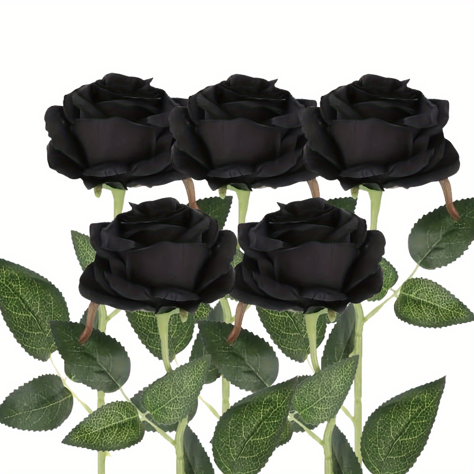 Artificial Black Rose, Artificial Black Flower, Black Rose Decor, Artificial  Flower Stem, Everlasting Roses for Vase, Black Wedding Flowers 