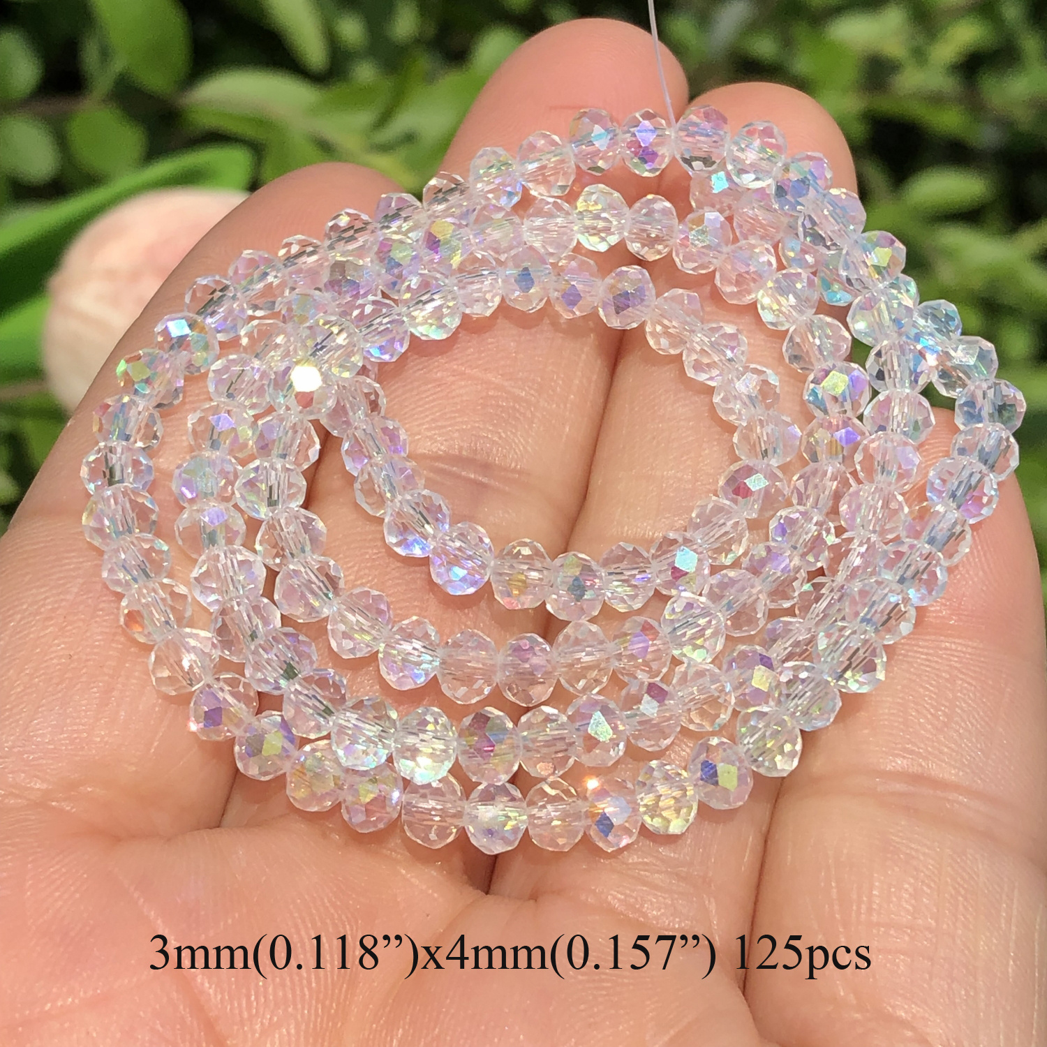 DICOSMETIC 66 pz 11 Colori Strass Europei Perline in Argilla Polimerica Strass Perline con Foro Grande Rondelle Distanziatore Perline Serpente Catena Ciondolo per Collana Artigianato Fare, Foro: 5 mm