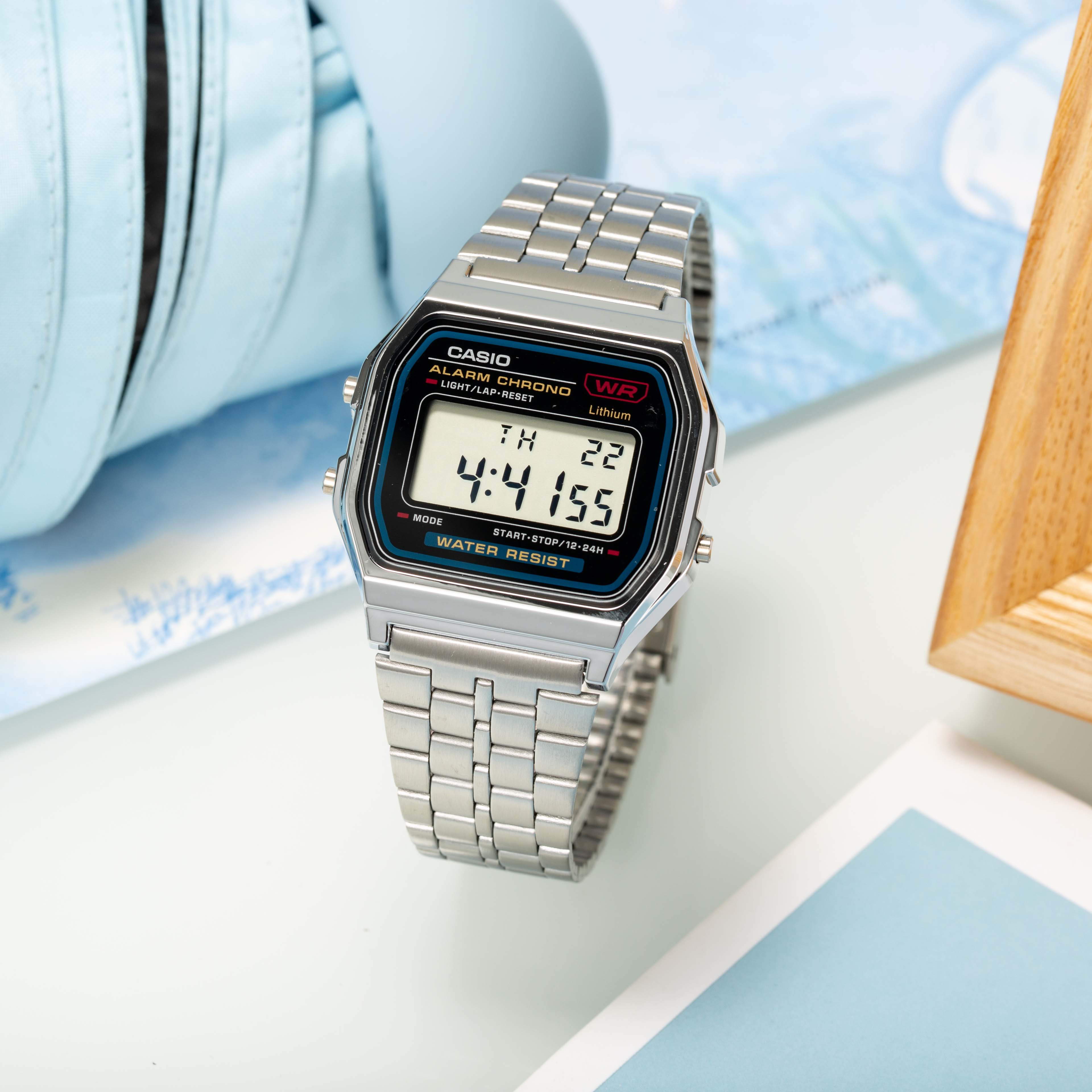 Casio Classic A158WA-1DF Wrist Watch for Men - Silver for sale online