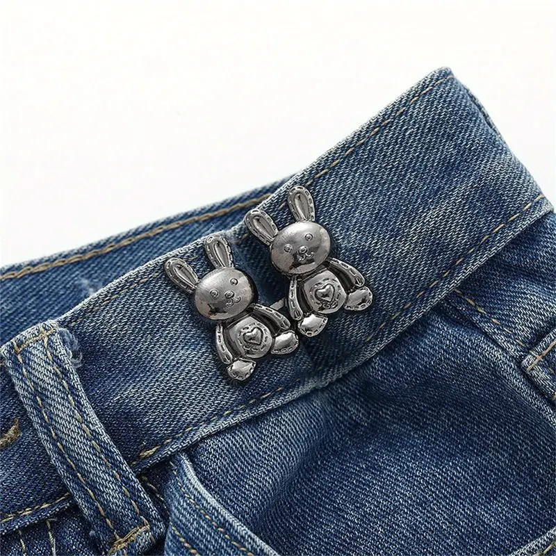 Adjustable Jeans Button Pants Waist Tensioner Jeans Button - Temu
