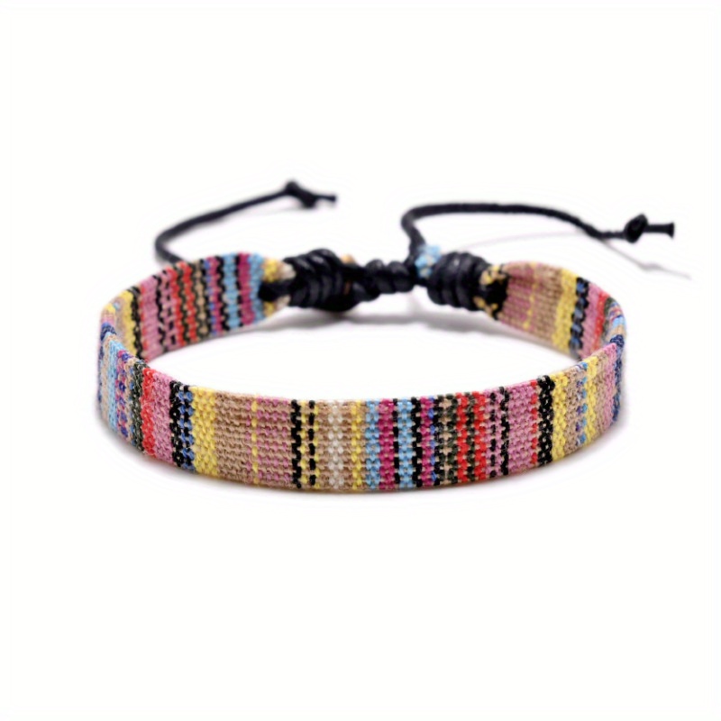 Boho Woven Bracelet Adjustable Beach Accessory