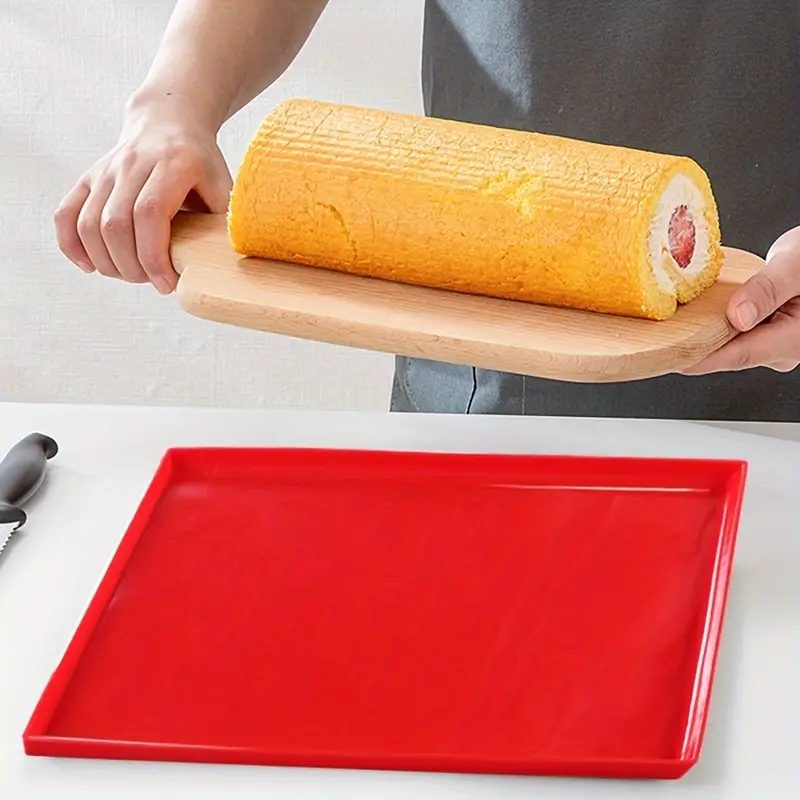 Swiss Roll Silicone Mold, Jelly Roll Pan Silicone Baking Mat, Flexible Baking  Tray Kitchen Gadgets For Hotel/commercial - Temu