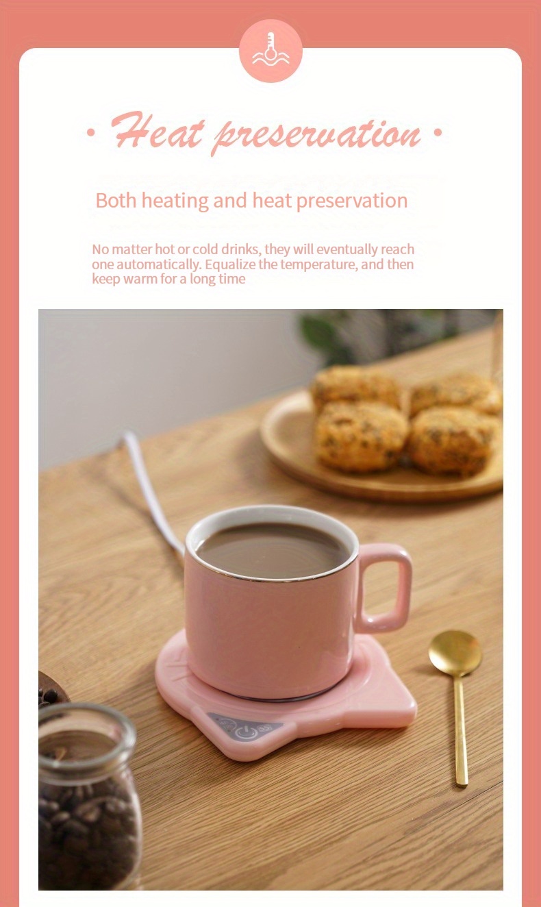 COSORI Coffee Mug Warmer & Mug Set, Beverage Cup Warmer for Desk