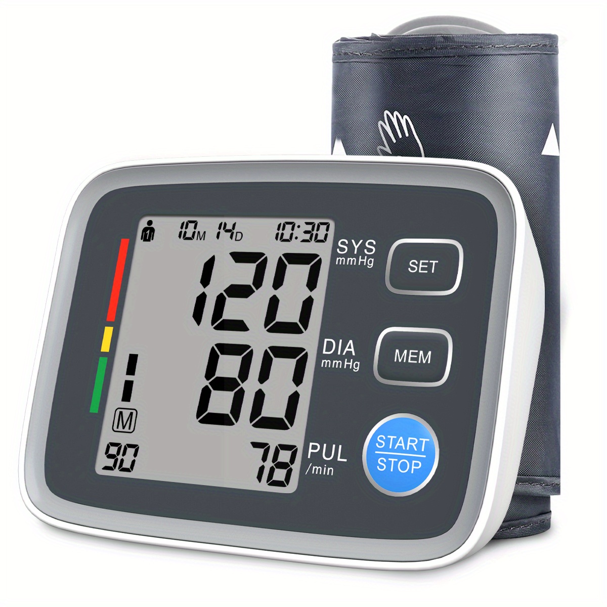 Upper Arm Blood Pressure Monitors For Home Use, Smart Bp Cuff Automatic  Upper Arm Cuff Digital Blood Pressure Machine With Blood Pressure Cuff,  Memory - Temu