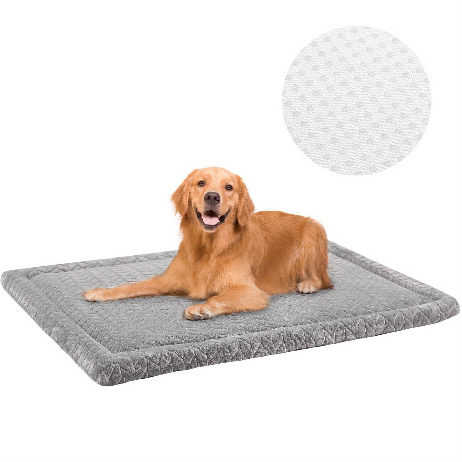 Tapete grande para cama de perro de 42 pulgadas, tapete para cama de perro  y gato, tapete para dormir, lavable, antideslizante, colchoneta para cama