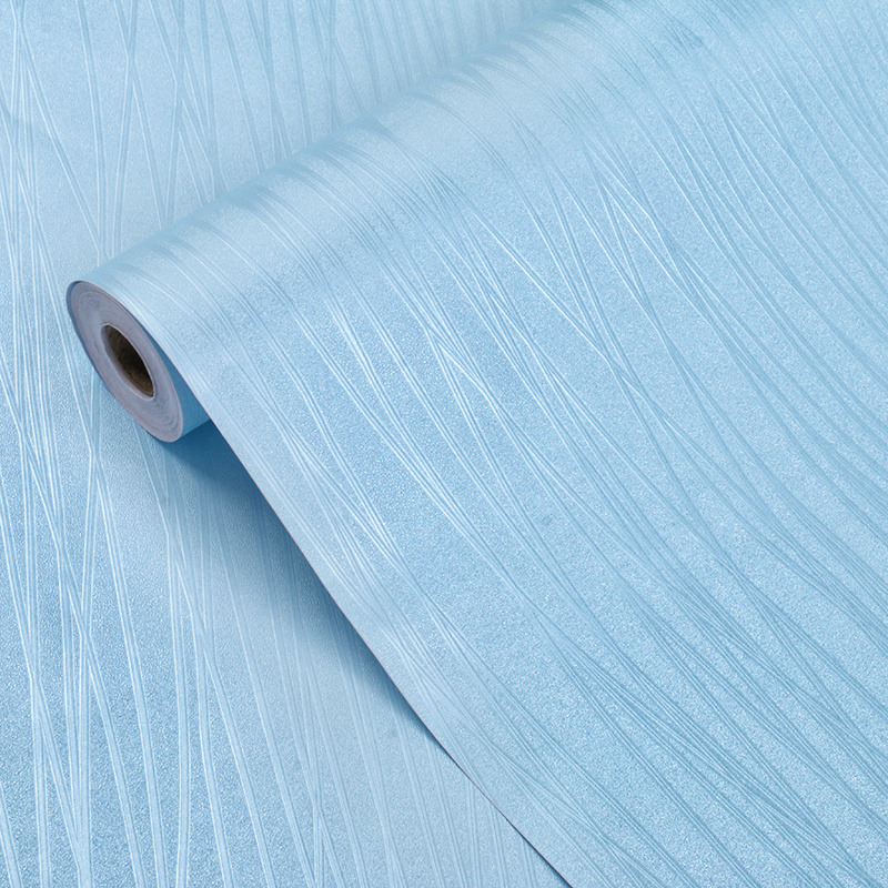 Retro Waterproof Wallpaper - Your Home With White, Lightpink, Blue & Yellow Frosted Lines!