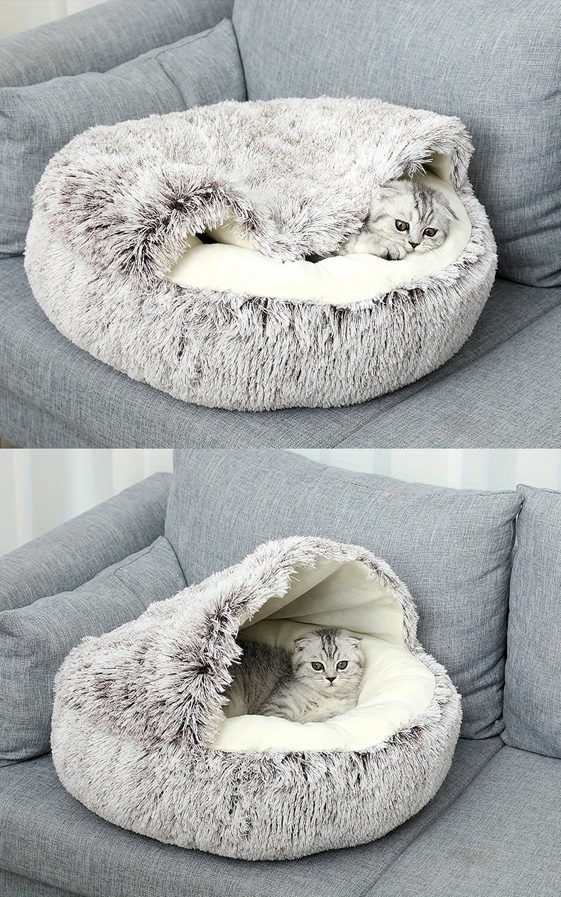 Durable Comfortable Cat Bed Semi enclosed Cat Nest Shell Temu United