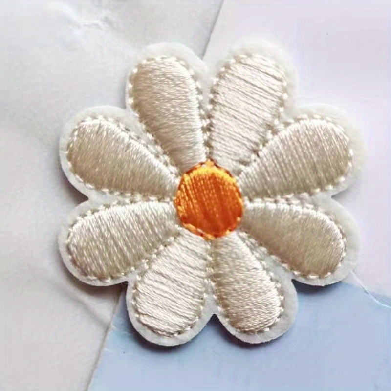 Colorful Flower Embroidery Cloth Stickers Cute Small Flower - Temu