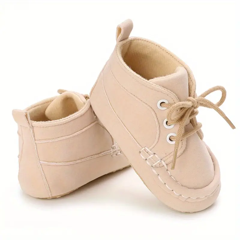 casual comfortable lace up sneakers for baby girls lightweight non slip walking shoes for indoor outdoor autumn and winter details 4