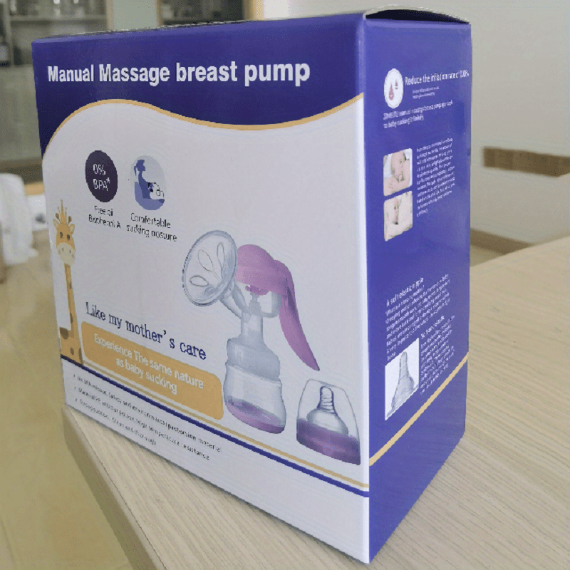Manual Breast Pump for Comfortable Milk Expression, Silicone