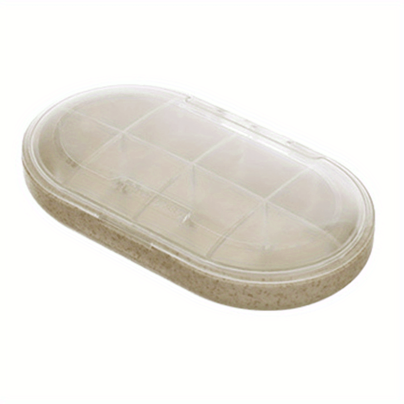 Portable Travel Pill Box with 3, 4, 8 Grids for Vitamins
