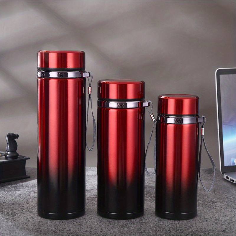 Golden Vacuum Flask, Stainless Steel Double Walled Insulated Water Bottles,  Travel Thermal Cups, For Hot And Cold Beverages, Summer Winter Drinkware,  Gifts - Temu