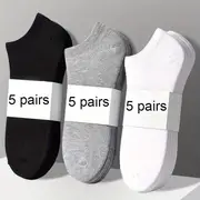Simple Solid Socks Soft Lightweight Low Cut Socks Women's - Temu