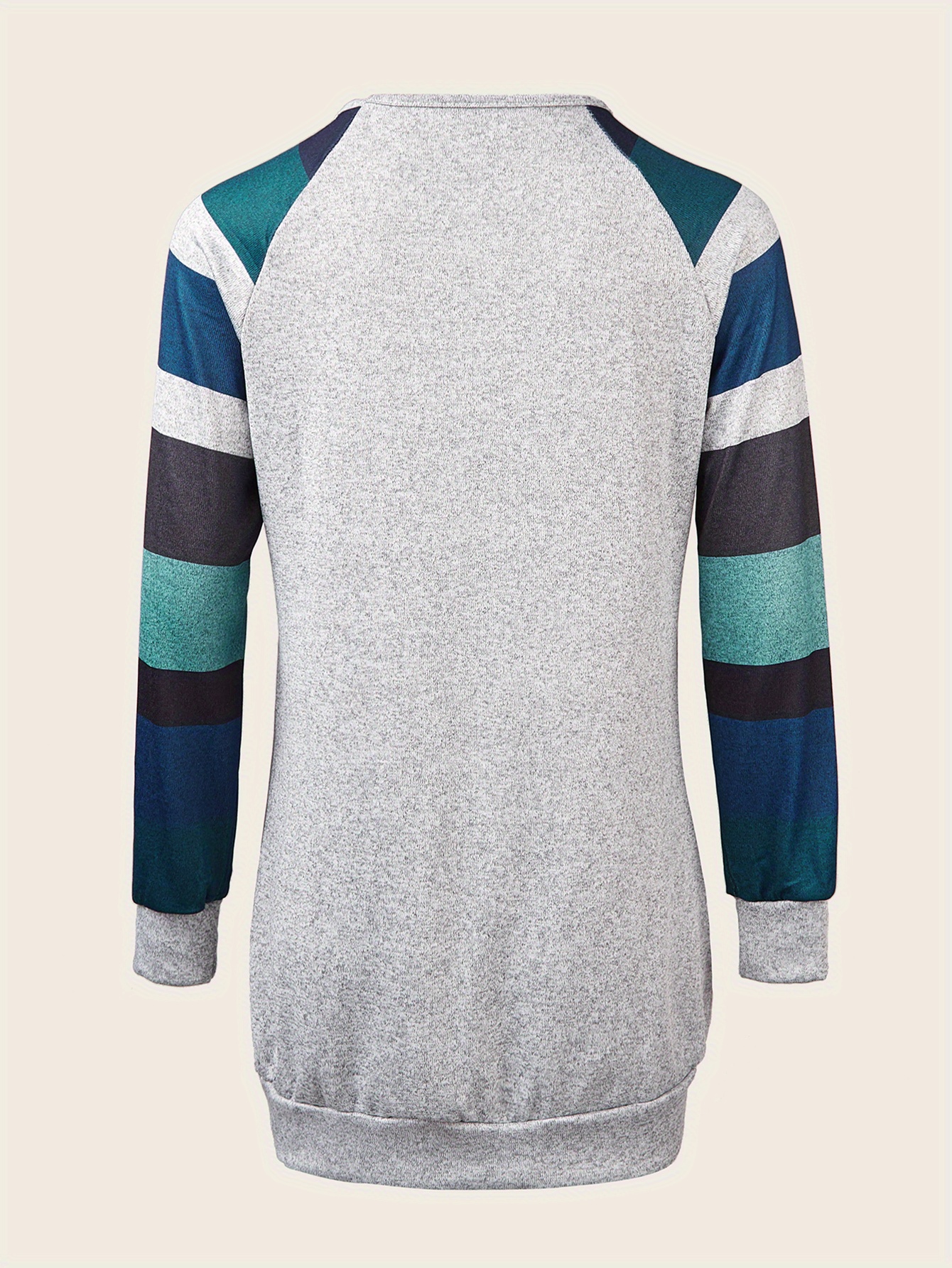 Damen Sweatshirt Mit V-Ausschnitt - Loose Fit Für Herbst