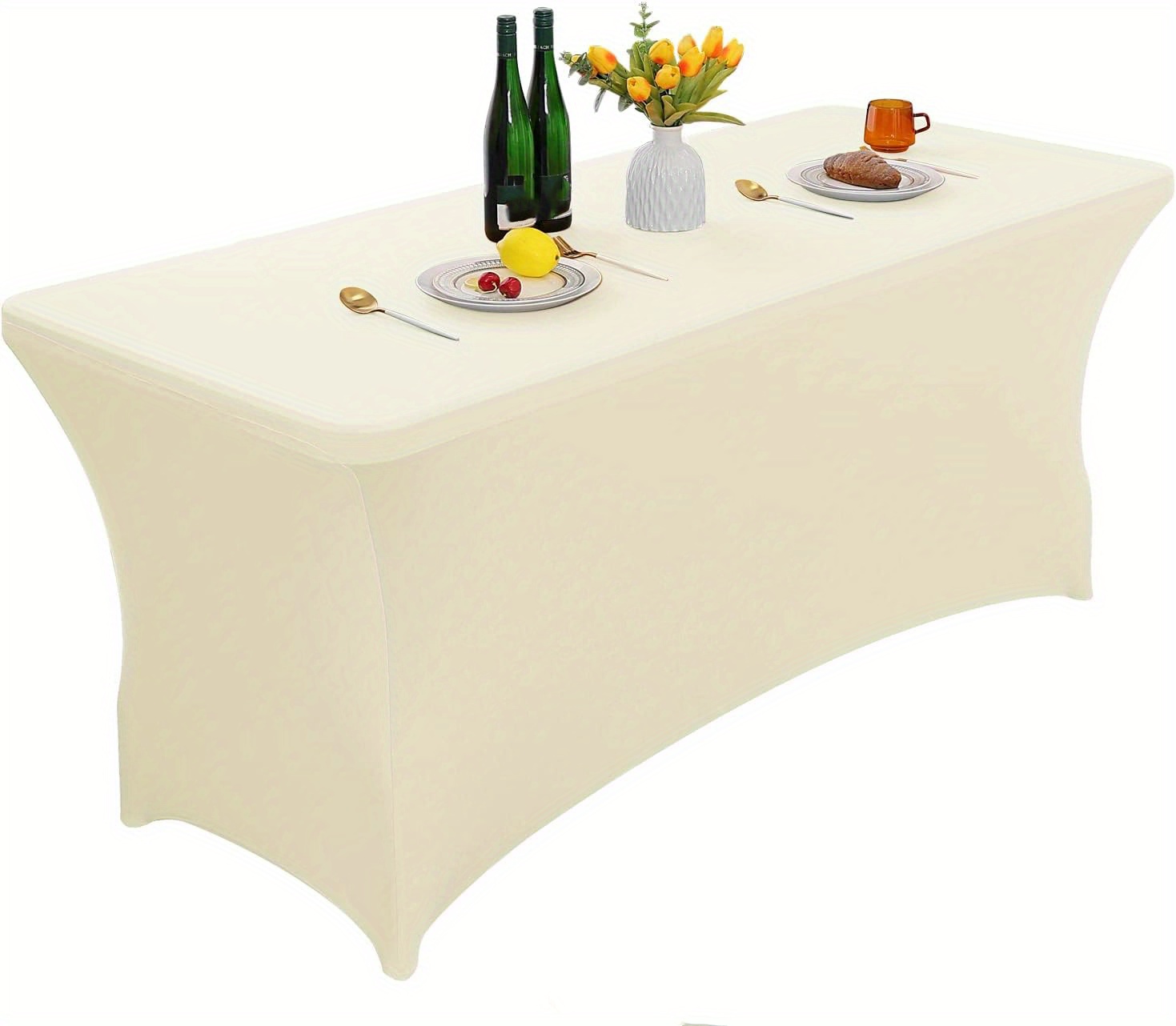 Spandex Table Covers Cocktail Fitted Tablecloths Round Temu