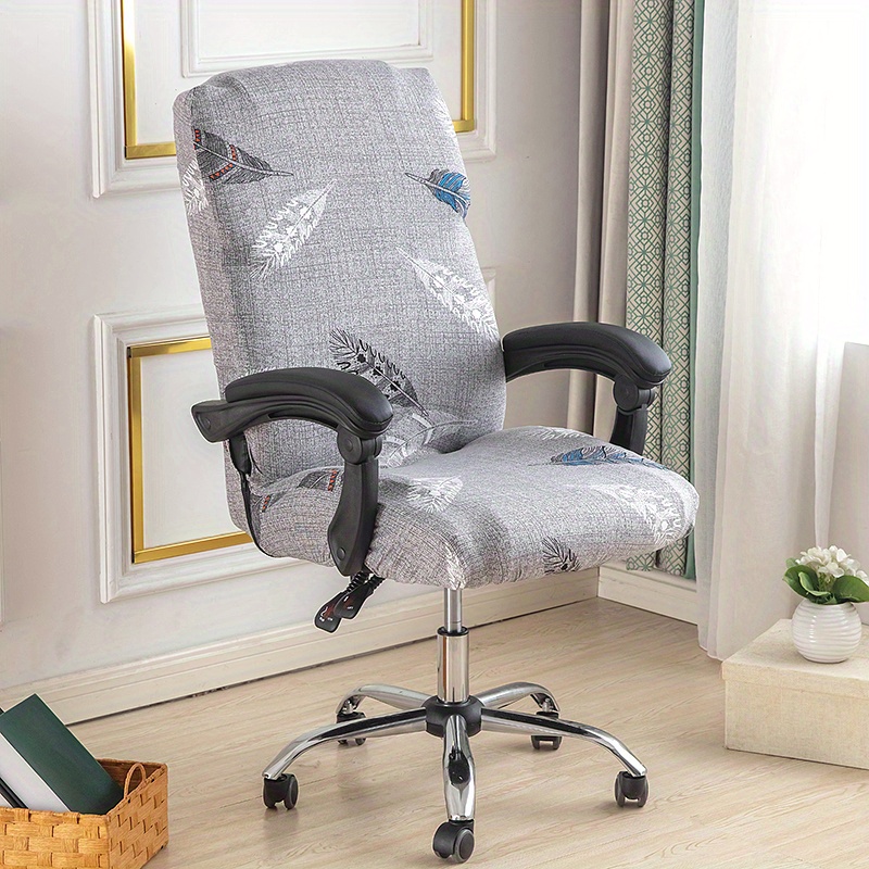 1 pieza Funda para silla de oficina poliéster oficina silla geométrico  jacquard elástico para oficina, Mode de Mujer