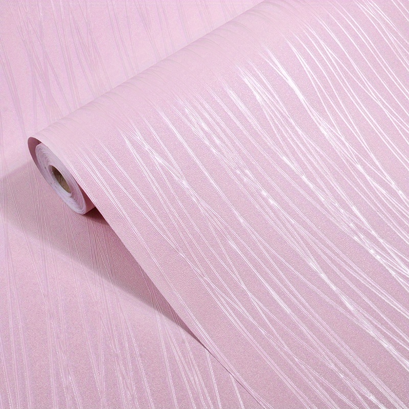 Retro Waterproof Wallpaper - Your Home With White, Lightpink, Blue & Yellow Frosted Lines!