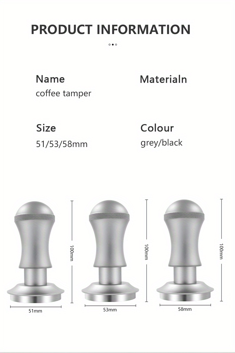 1pc 58mm Coffee Tamper Calibrato Tamper Strumento Pressatura - Temu  Switzerland