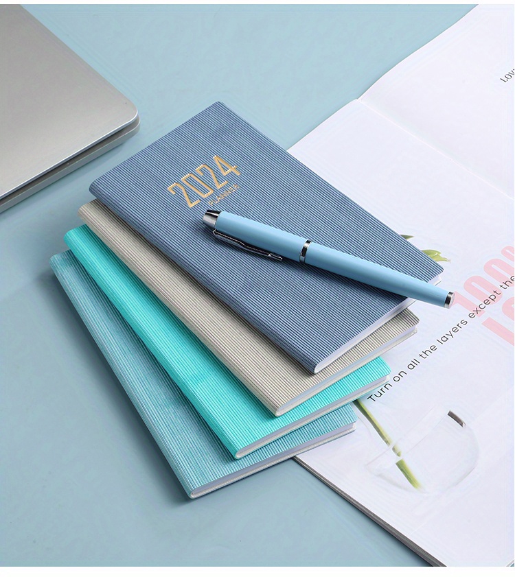 2024 A6 English Schedule Book Thin Weekly Calendar Notebook Temu