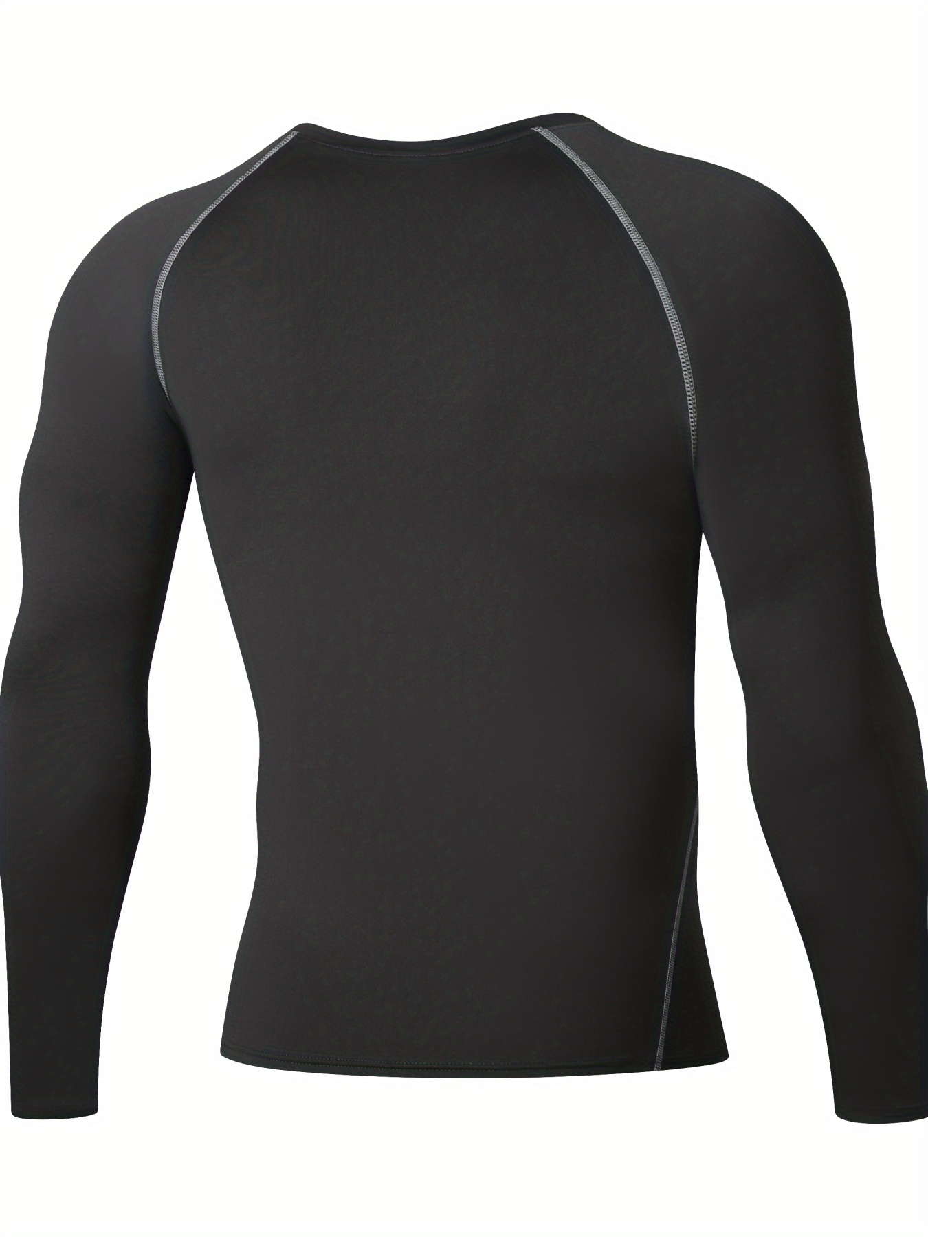 9M - Camisa térmica ultra suave para hombre, camiseta de compresión con  cuello redondo, ropa interior de manga larga con forro polar