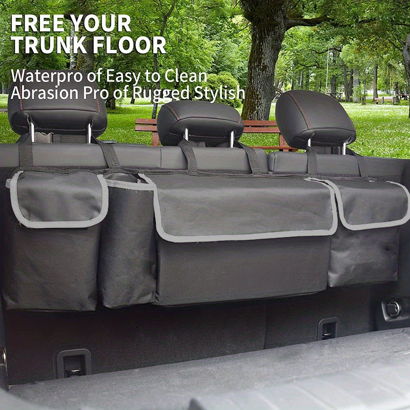 FHBPCPP Car Trunk Organizer, Backseat Hanging Organizer With 8 Large