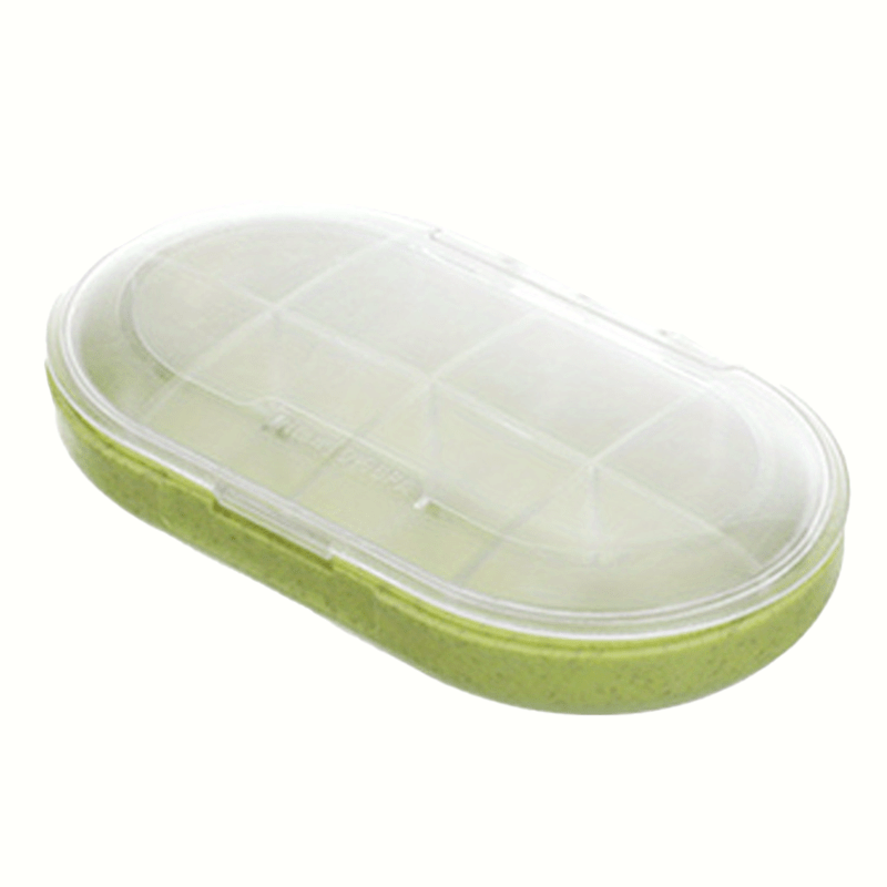 Portable Travel Pill Box with 3, 4, 8 Grids for Vitamins