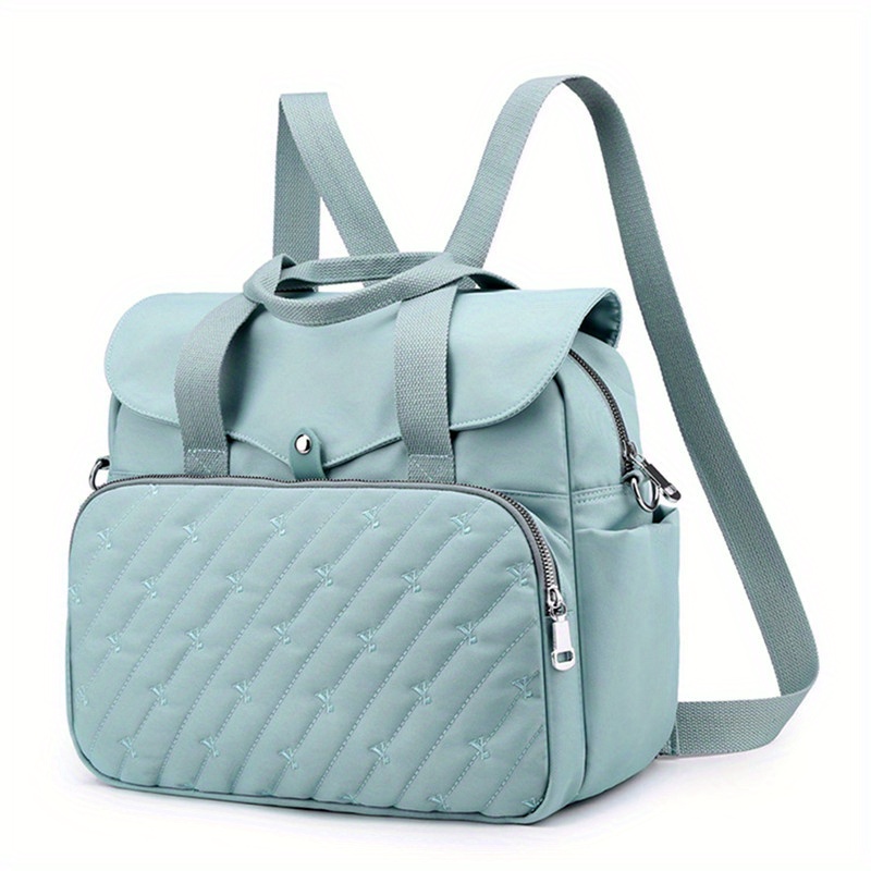 Solid Multifunctional Storage Backpack Laptop Bag