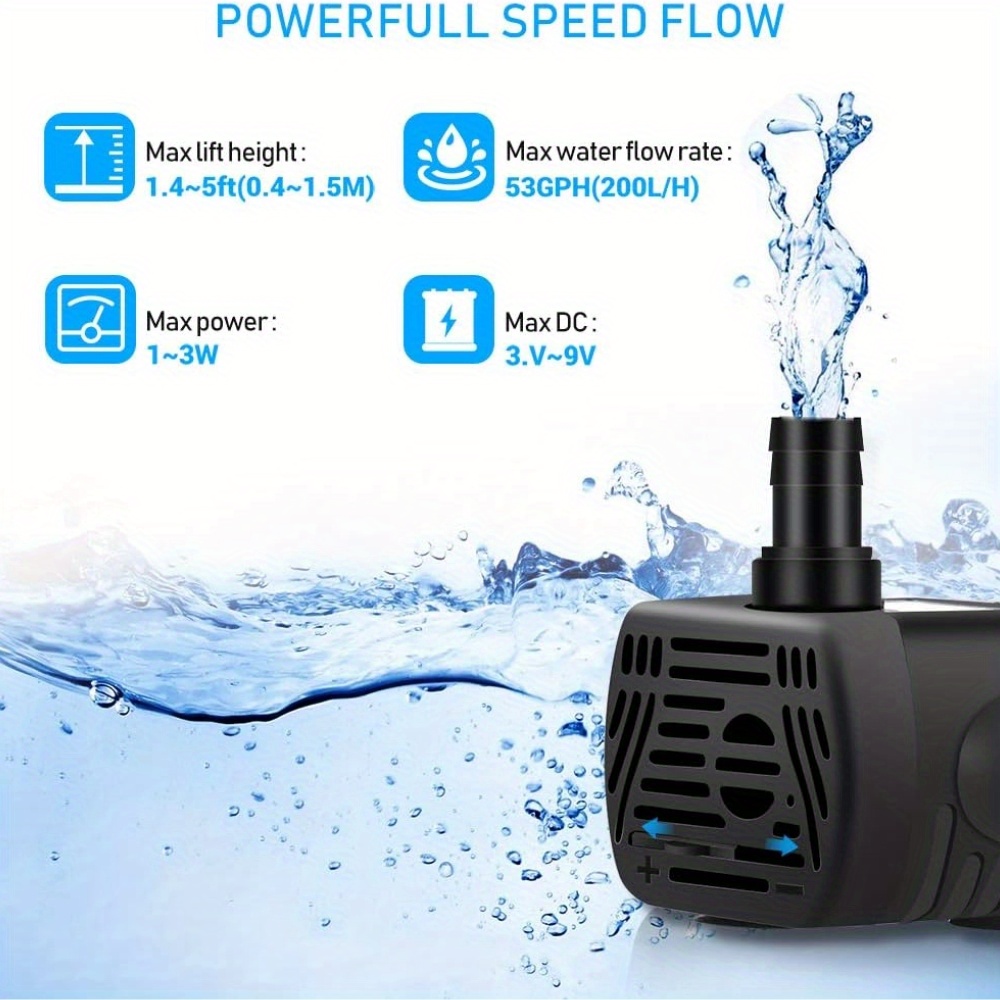 Usb Water Pump Fountains Water Fountain Pump Submersible Temu