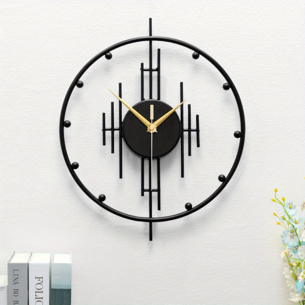 Compra Online Reloj pared decorativo negro colección moderno minimalista  30cm en nuestra tienda Online de Artículos de Regalo y de Decoración para  el Hogar — WonderfulHome Shop