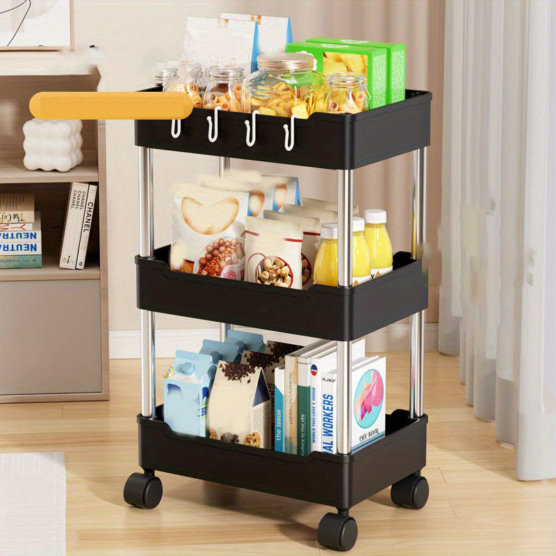 Small Stroller Storage Shelf, Floor-type Multi-layer Kitchen  Multi-functional Simple Convenient Storage Rack, Bathroom Toilet Bedside  Mobile Storage Storage Rack, For Office, Living Room, Kitchen, Movable  Storage Organizer With Wheels - Temu