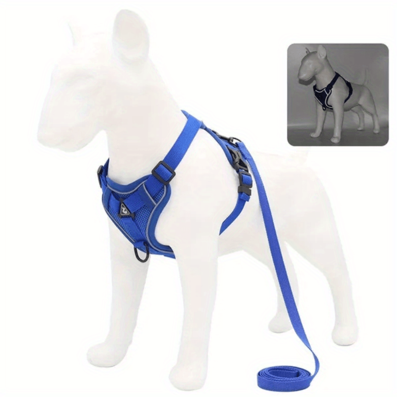 Step in Dog Harness and Leash Set Reflective Mesh Pet Cat Puppy Chest Strap  S-XL