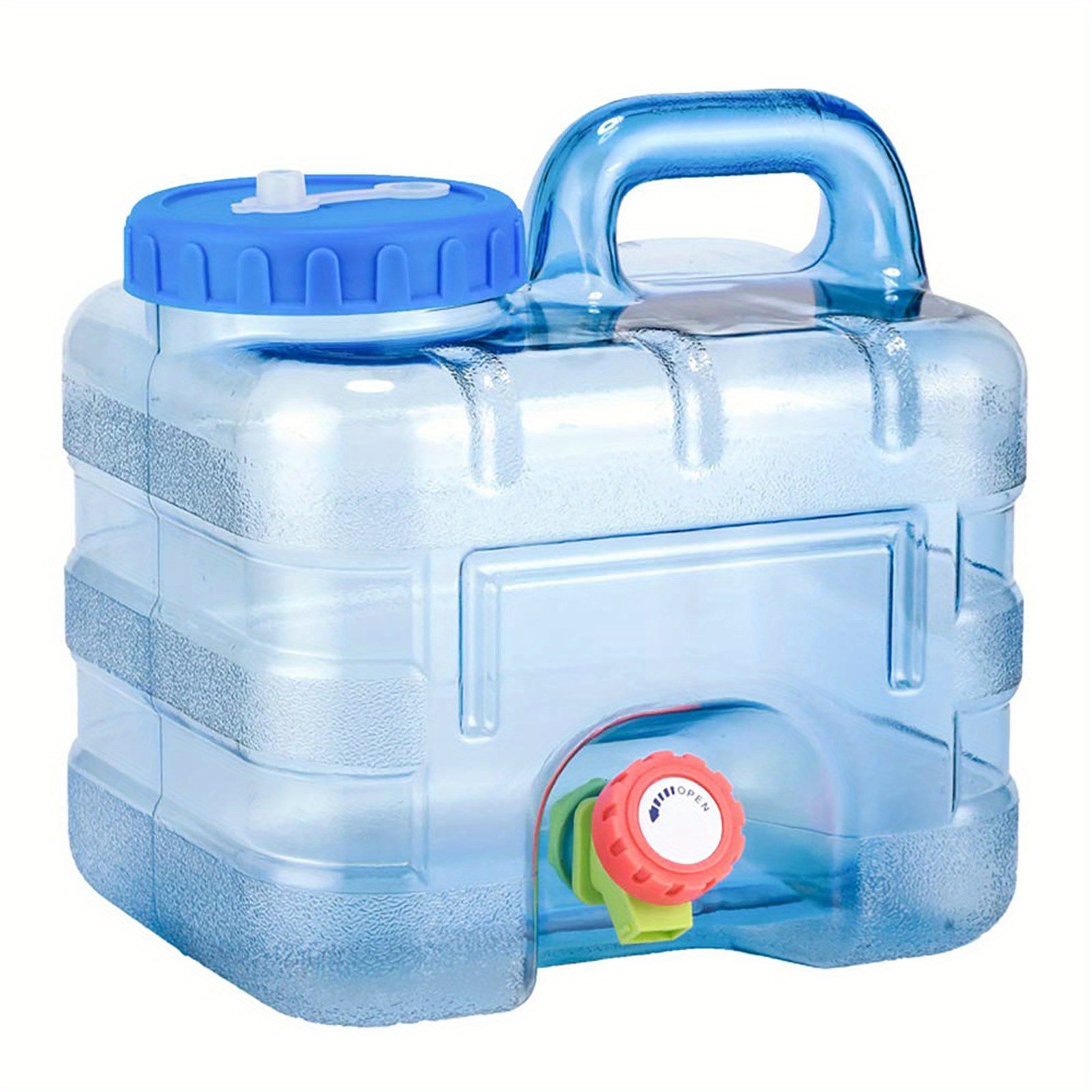 1pc Outdoor Wasser Eimer Tragbare Tank Container Mit Wasserhahn Für Camping  Trinkwasser Camping Lagerung Eimer Blau, 5-22L