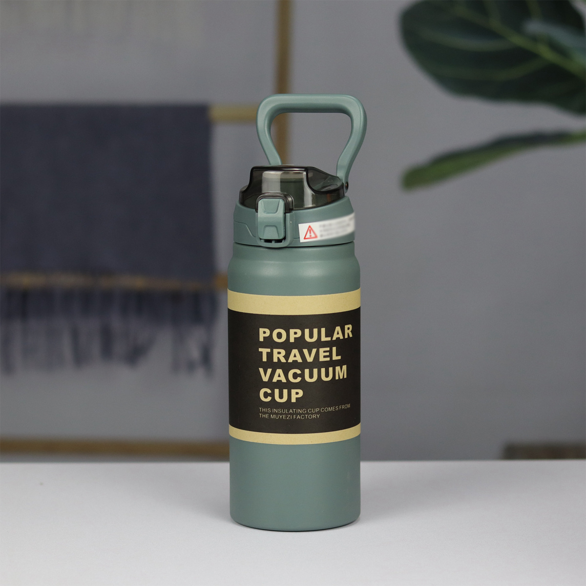 720ml Stainless Steel Vacuum Cup Large Capacity Portable Straw Cup